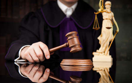 Courtroom mallet of the justiceの写真素材