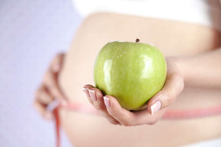 Healthy, Pregnant Woman Belly, Beautiful momの写真素材
