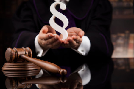 Court gavel,Law theme, mallet of justice, Paragraph