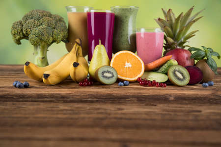 Milk shakes, sport and fitnessの写真素材