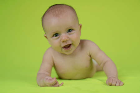 Funny beautiful babyの写真素材