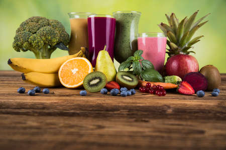 Milk shakes, sport and fitnessの写真素材