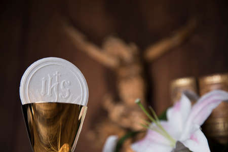 First communion backgroundの写真素材