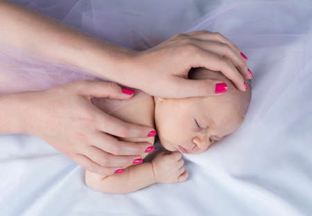 Hand Mom And Babyの写真素材