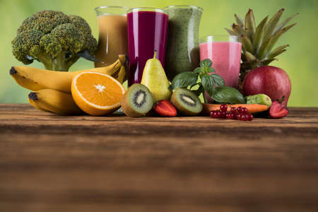 Cocktails with fresh fruits, Vitamin and Fitnessの写真素材