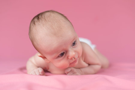 Newborn baby girl