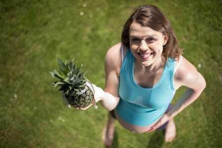 Gym fitness,Pregnant woman, healthy lifestyle concept