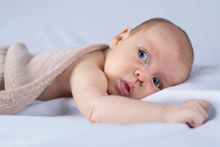 Little baby girlの写真素材