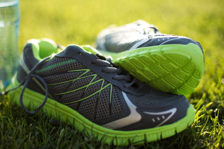 Runner shoes, Healthy lifestyle, training conceptの写真素材