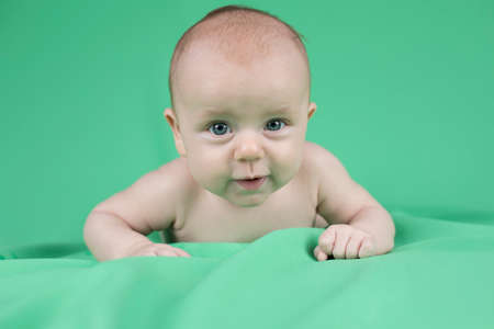 Funny beautiful babyの写真素材