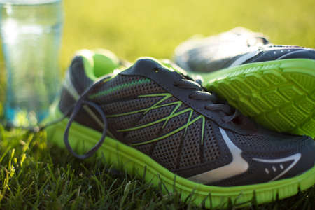 Runner shoes, Healthy lifestyle, training conceptの写真素材