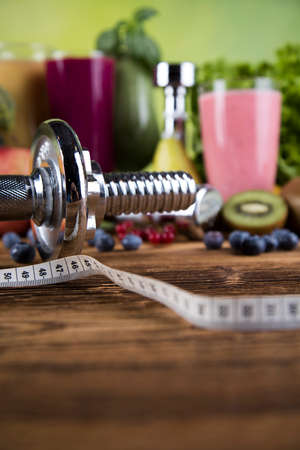 Milk shakes, sport and fitnessの写真素材