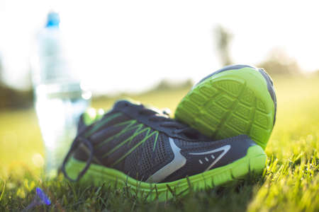 Runner shoes, Healthy lifestyle, training conceptの写真素材