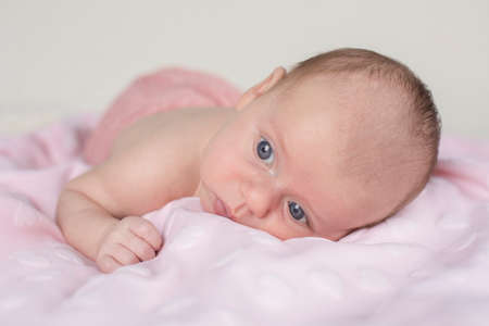 Newborn baby girlの写真素材