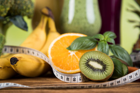 Cocktails with fresh fruits, Vitamin and Fitnessの写真素材