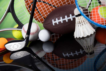 Sport Equipment, Soccer,Tennis,Basketballの写真素材