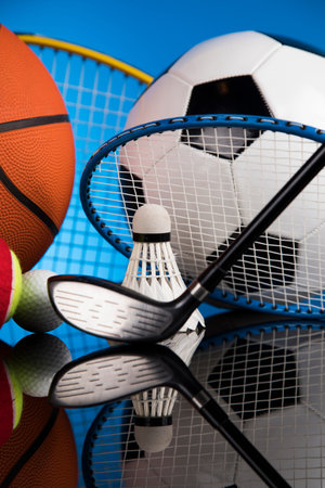 Assorted sports equipment