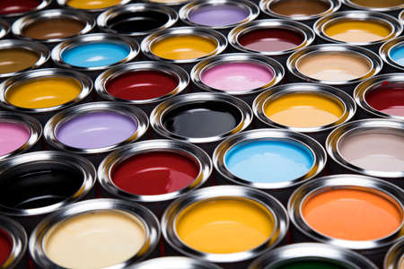 Color palette, can backgroundの写真素材