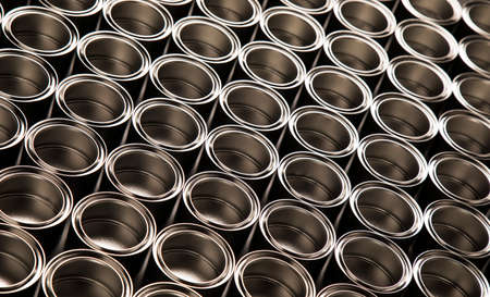 Metal tin paint cansの写真素材