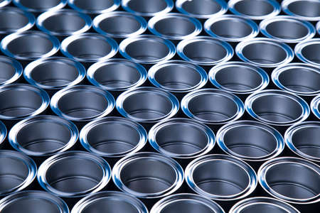 Metal tin paint cansの写真素材