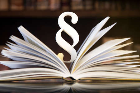 Book, Law, legal code of justice conceptの写真素材