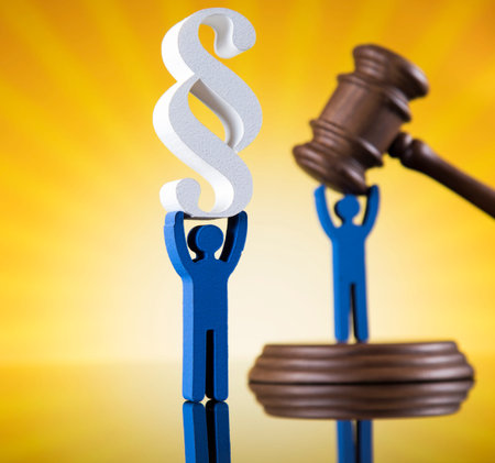 People law concept, Wooden gavel