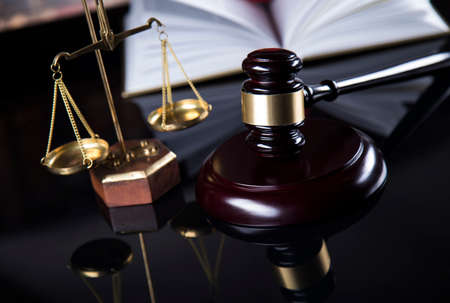 Law theme, mallet of the judgeの写真素材