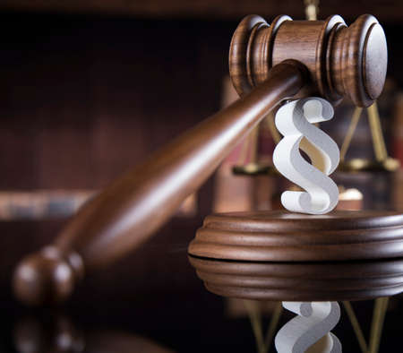 Paragraph, Gavel, Mallet of justice conceptの写真素材