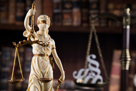Lady of justice, Law and justice concept