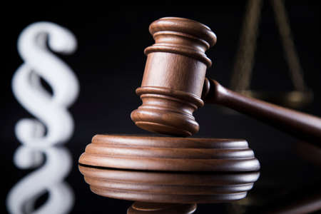 Paragraph, Gavel, Mallet of justice conceptの写真素材