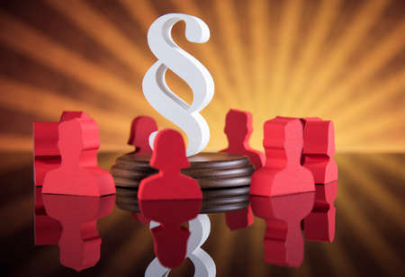 People, Court gavel,Law theme, mallet of judge and paragraph signの写真素材