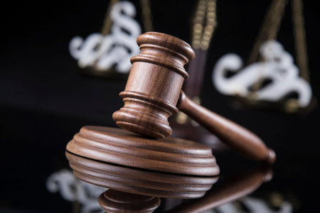 Paragraph, Gavel, Mallet of justice conceptの写真素材