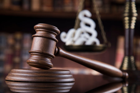Paragraph, Law and justice concept, legal code and scales