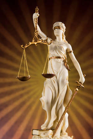 God of law, Statue of lady justiceの写真素材