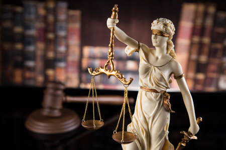 God of law, Statue of lady justiceの写真素材