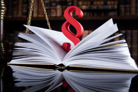 Book, Law, legal code of justice conceptの写真素材