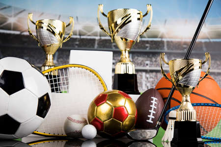 Winner podium sports symbolsの写真素材