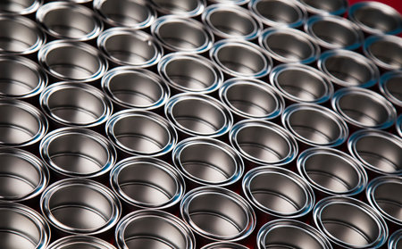 Tin metal cans, Painting background