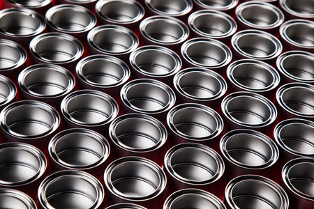 Tin metal cans, Painting background