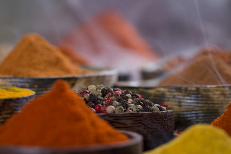 Smoke background , Spice Still Life