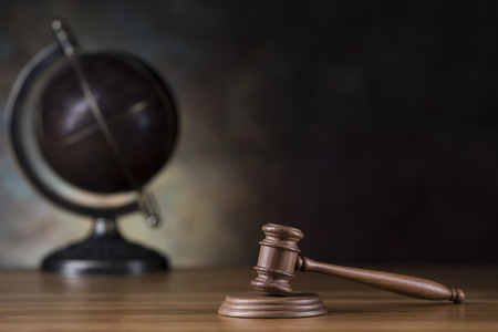 Globe, Law and justice conceptの写真素材