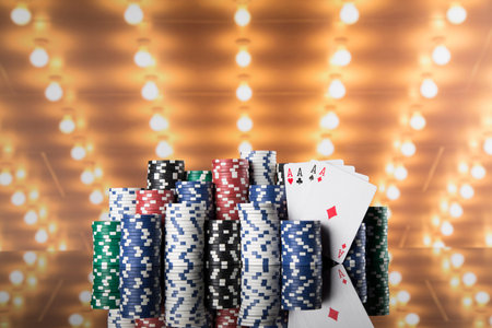 Classic casino, Poker Chips background