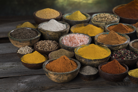 Aromatic spices and Still Life backgroundの写真素材