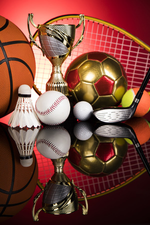 Balls, Sports Equipment, Winner backgroundの写真素材