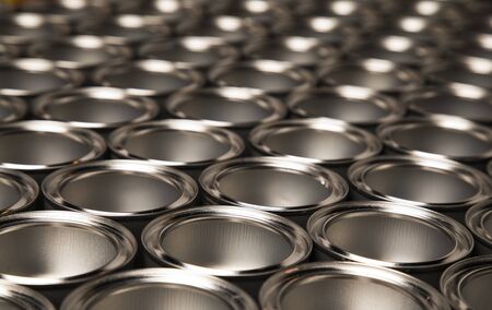 Tin metal cans, Painting background