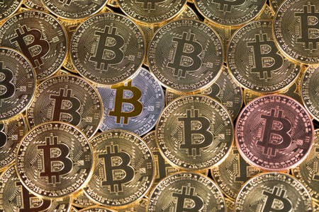 Bitcoin is a cryptocurrency and worldwide payment, technology concept