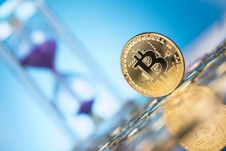 Bitcoin Trading Concept, virtual moneyの写真素材