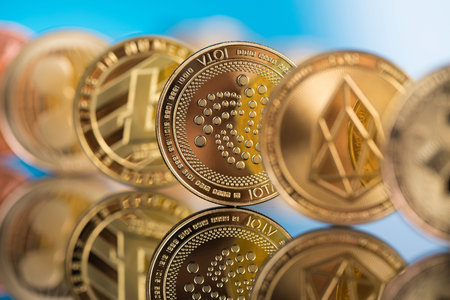 Bitcoin gold coin, Cryptocurrency concept, Virtual currency background