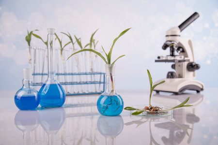 Chemical laboratory glassware, Genetically modified plant