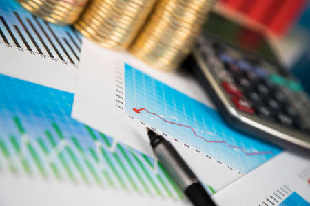 Financial chart, Cryptocurrency, Virtual money backgroundの写真素材